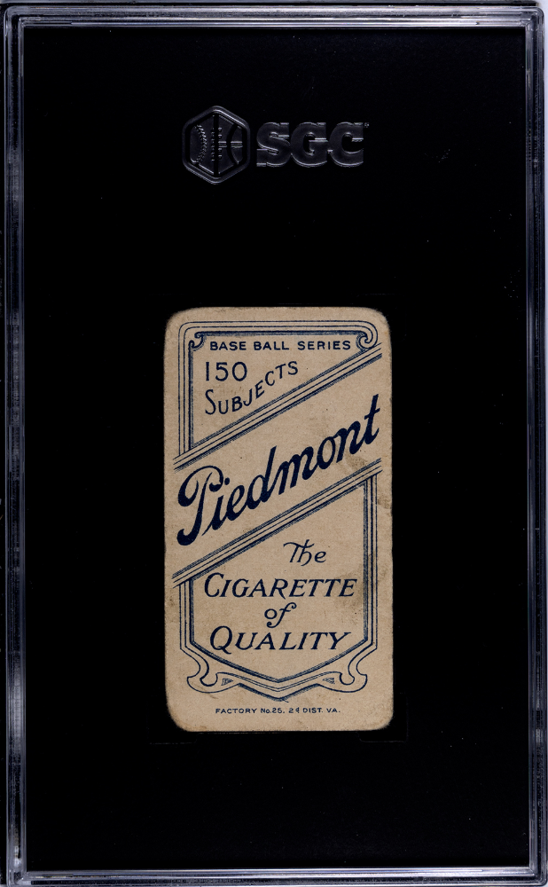 1909 Piedmont Cigarettes (T206) Howie Camnitz Arms Folded SGC 1