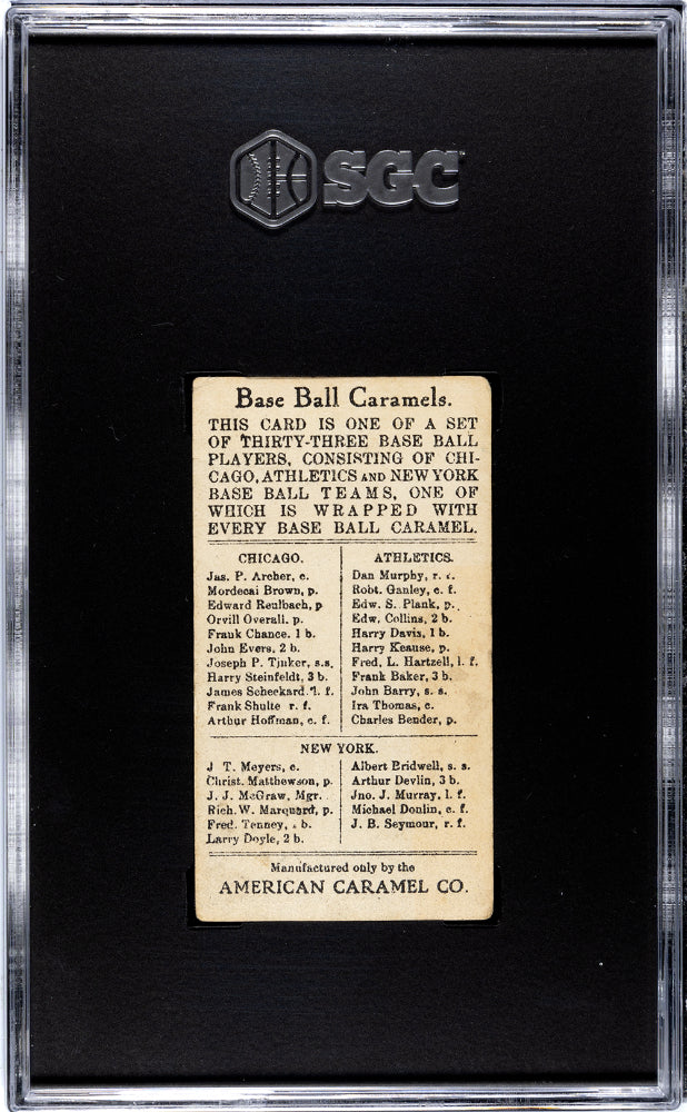 1909 American Caramel Co. (E91B) Ira Thomas SGC A