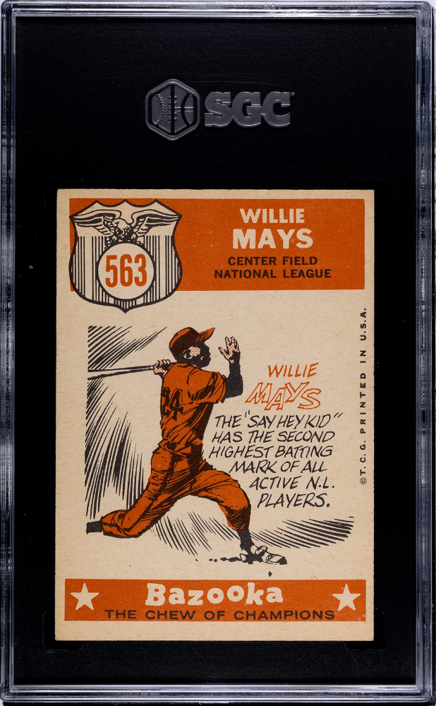 1959 Topps Willie Mays #563 All Star SGC 6