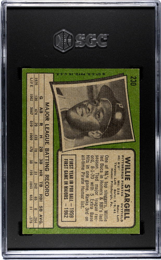 1971 Topps Willie Stargell #230 SGC 5.5