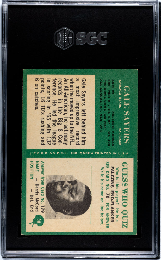 1966 Philadelphia Gale Sayers #38 SGC 6