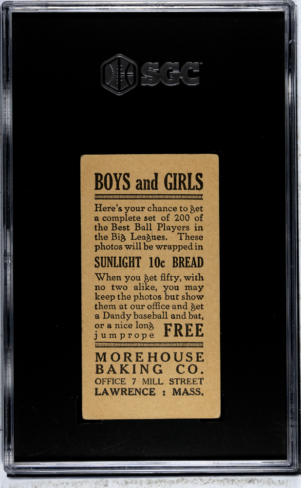 1916 Morehouse Baking Al. Mamaux #107 SGC 3