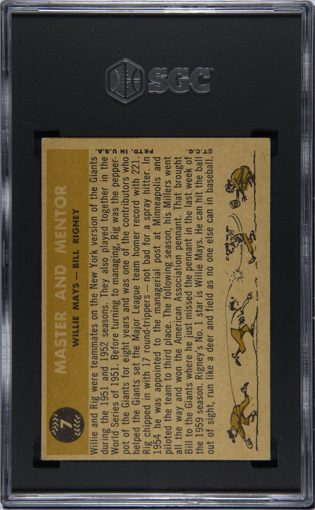 1960 Topps Master & Mentor #7 SGC 5