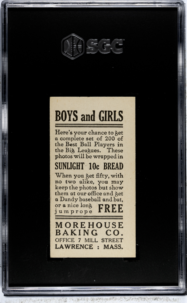 1916 Morehouse Baking Tom Long #105 SGC 5