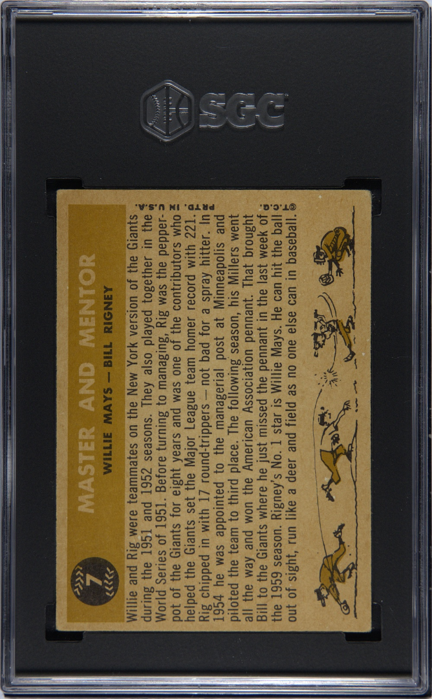 1960 Topps Master & Mentor #7 SGC 3