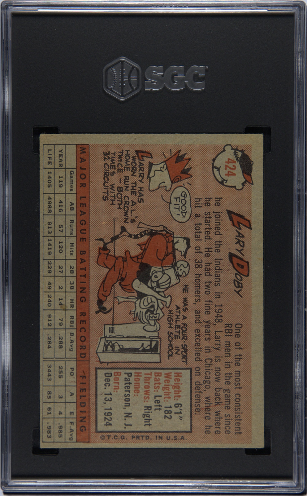 1958 Topps Larry Doby #424 SGC 5