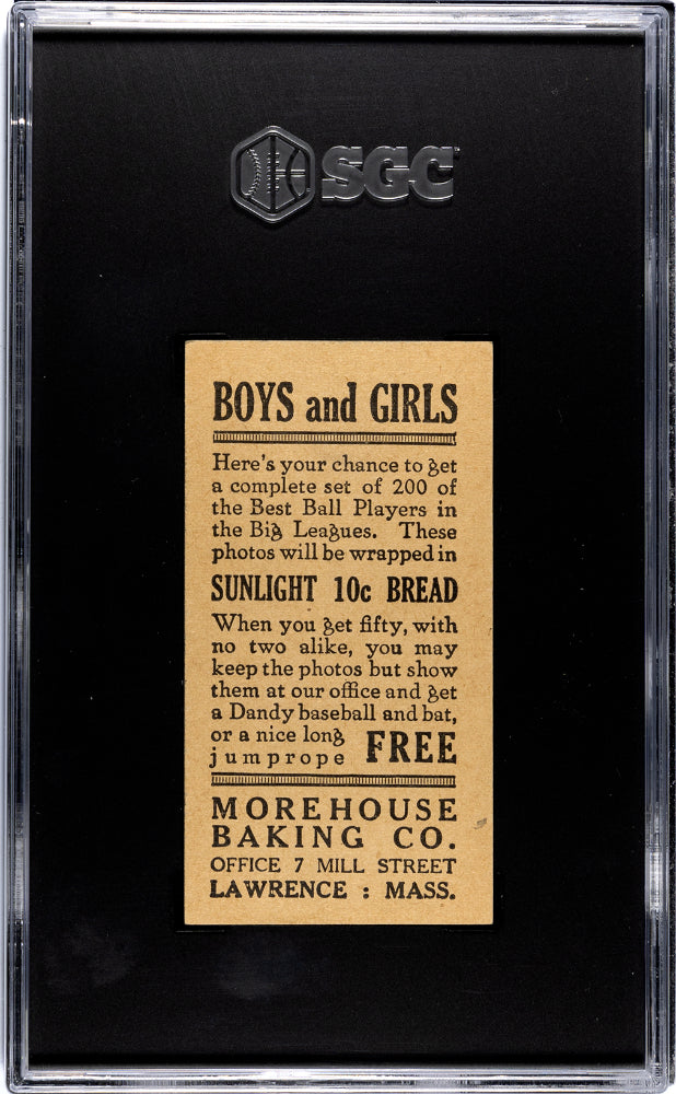 1916 Morehouse Baking Dick Hoblitzell #82 SGC 6