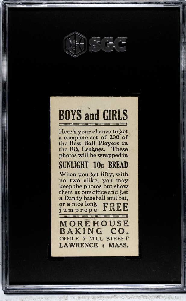 1916 Morehouse Baking Jack Lapp #98 SGC 4.5