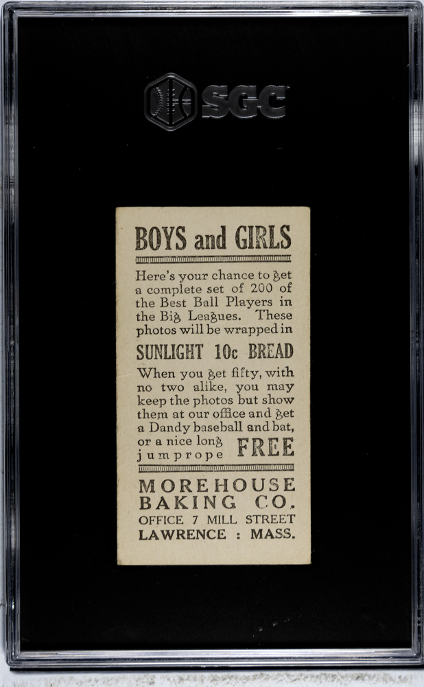 1916 Morehouse Baking Al. Demaree #45 SGC 2
