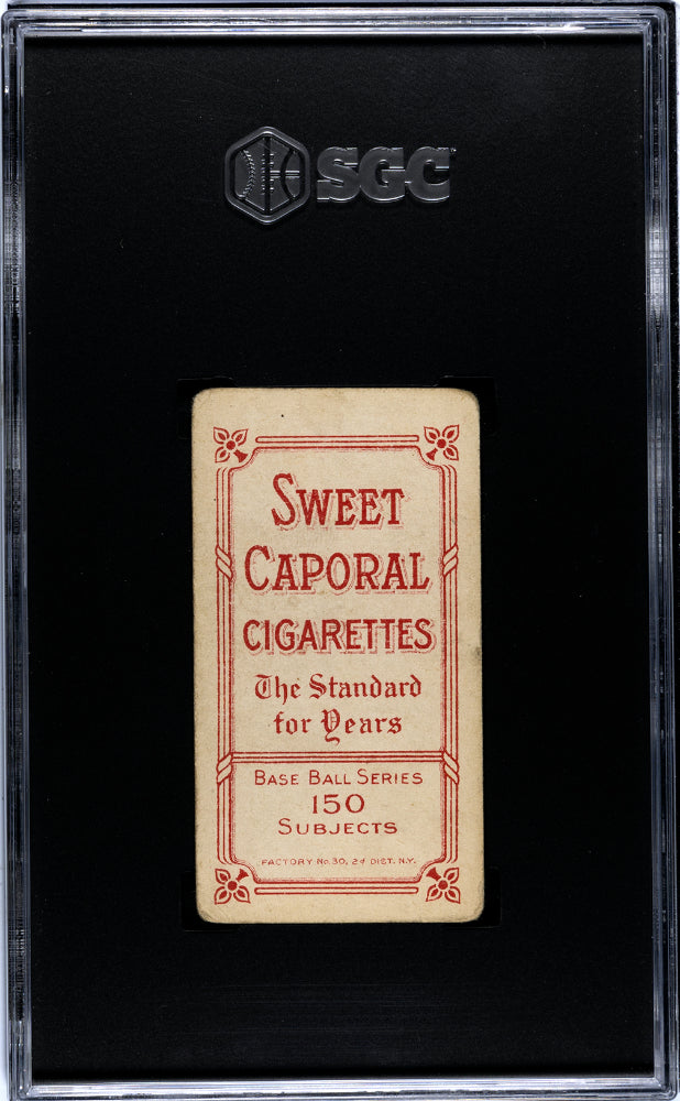 1909 Sweet Caporal (T206) Red Kleinow (double name error, top bottom) New York, With Bat SGC 1