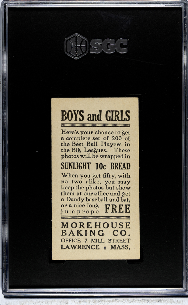 1916 Morehouse Baking Earl Hamilton #75 SGC 4
