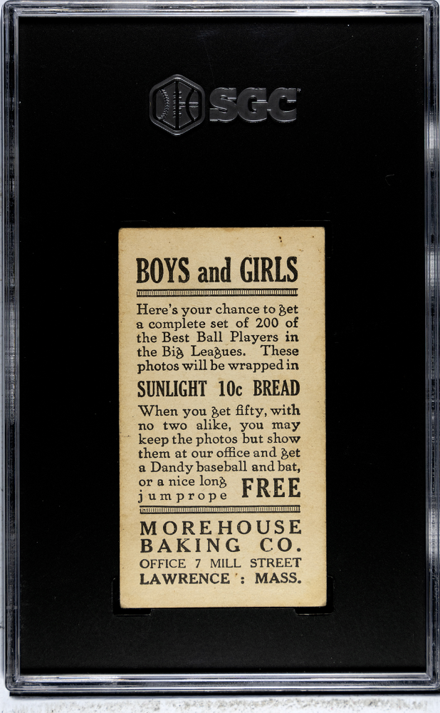 1916 Morehouse Baking Geo. Moriarty #125 SGC 3