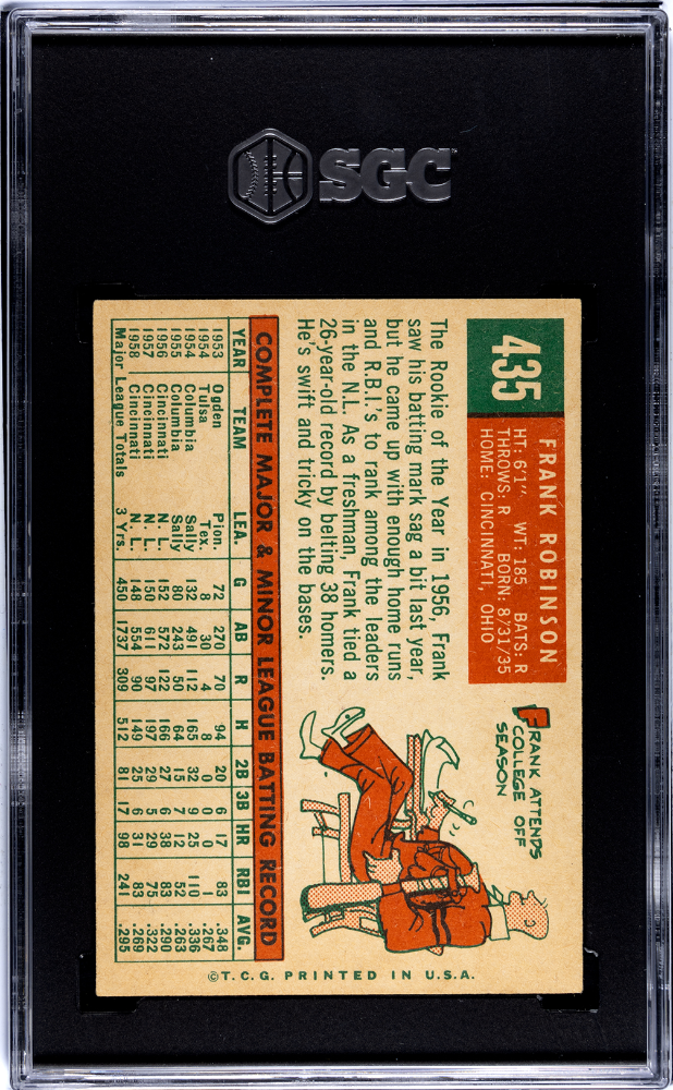 1959 Topps Frank Robinson #435 SGC 5