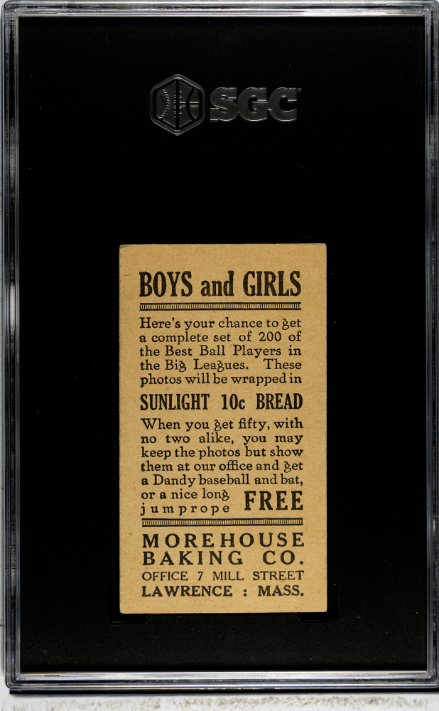 1916 Morehouse Baking Amos Strunk #173 SGC 5