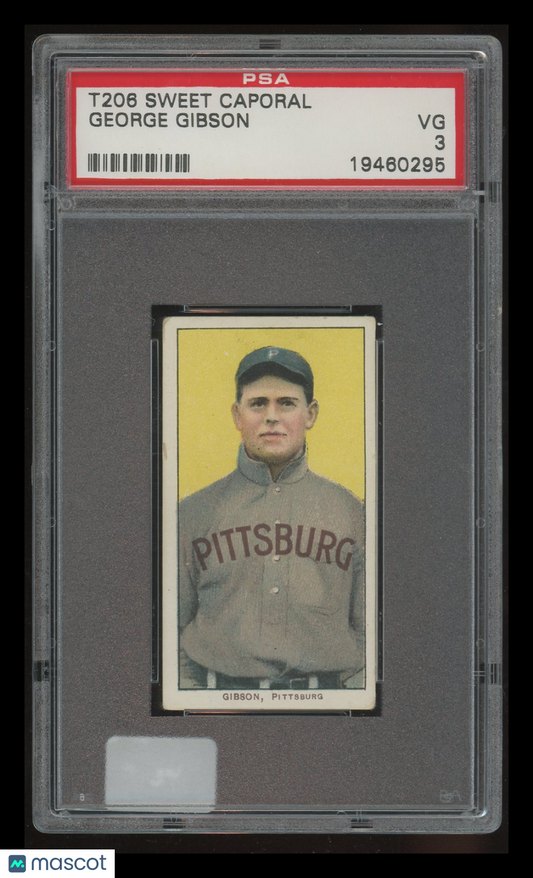 1909-11 T206 Sweet Caporal George Gibson PSA 3