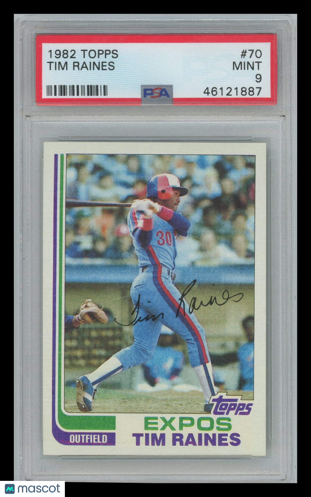 1982 Topps Tim Raines #70 PSA 9