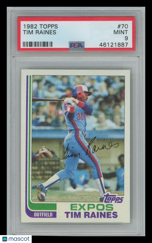 1982 Topps Tim Raines #70 PSA 9