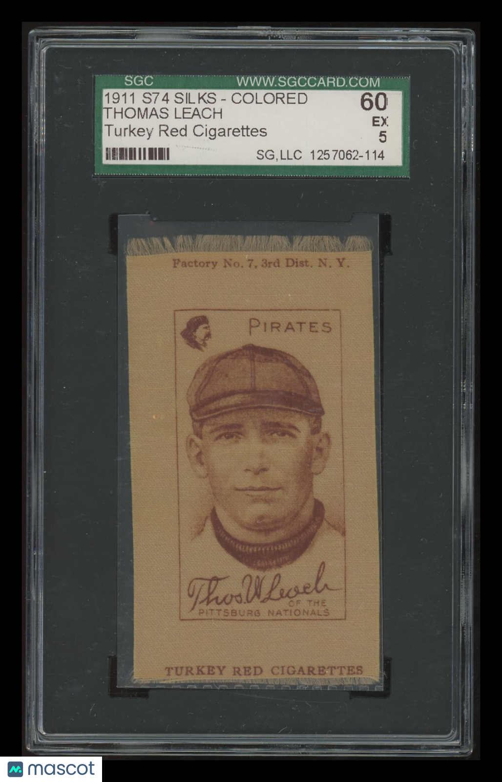 1911 S74 Silks - Colored Thomas Leach Turkey Cigarettes SGC 5
