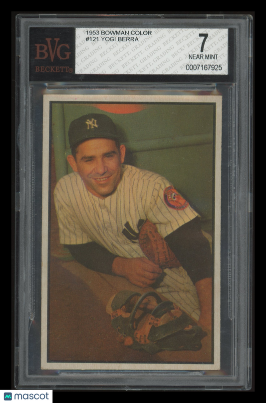 1953 Bowman Color Yogi Berra #121 BVG 7