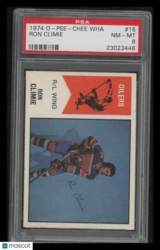 1974 O-Pee-Chee Wha Ron Climie #15 PSA 8