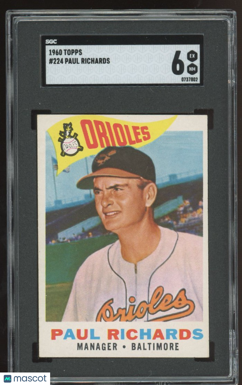 1960 Topps Paul Richards #224 SGC 6