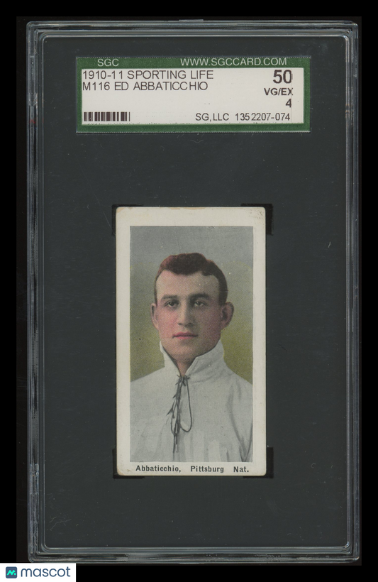 1910 Sporting Life (M116) Ed Abbaticchio SGC 4