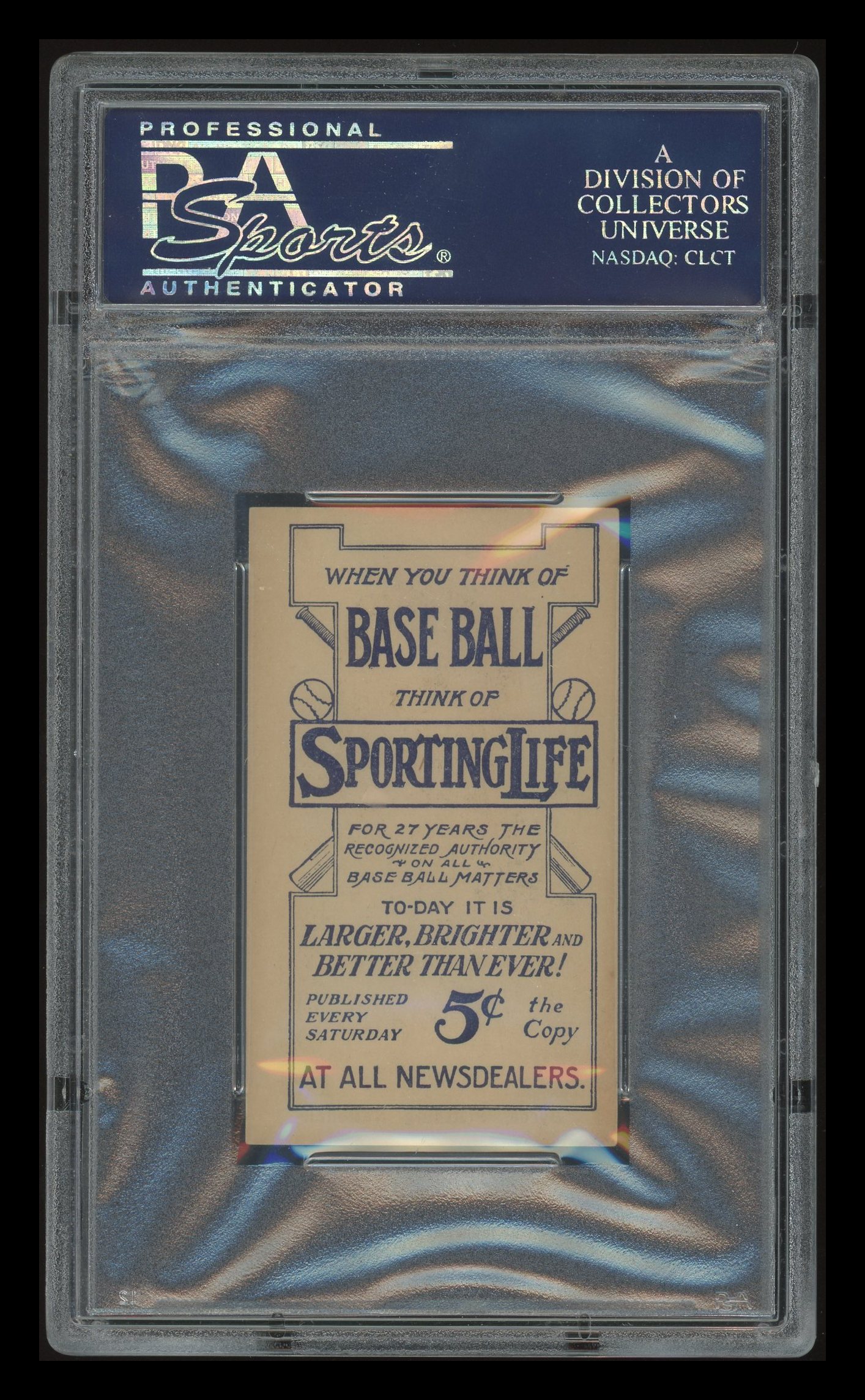 1911 M116 Sporting Life Bobby Byrne PSA 5.5