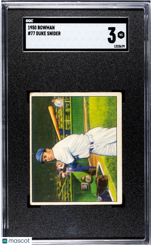 1950 Bowman Duke Snider #77 SGC 3