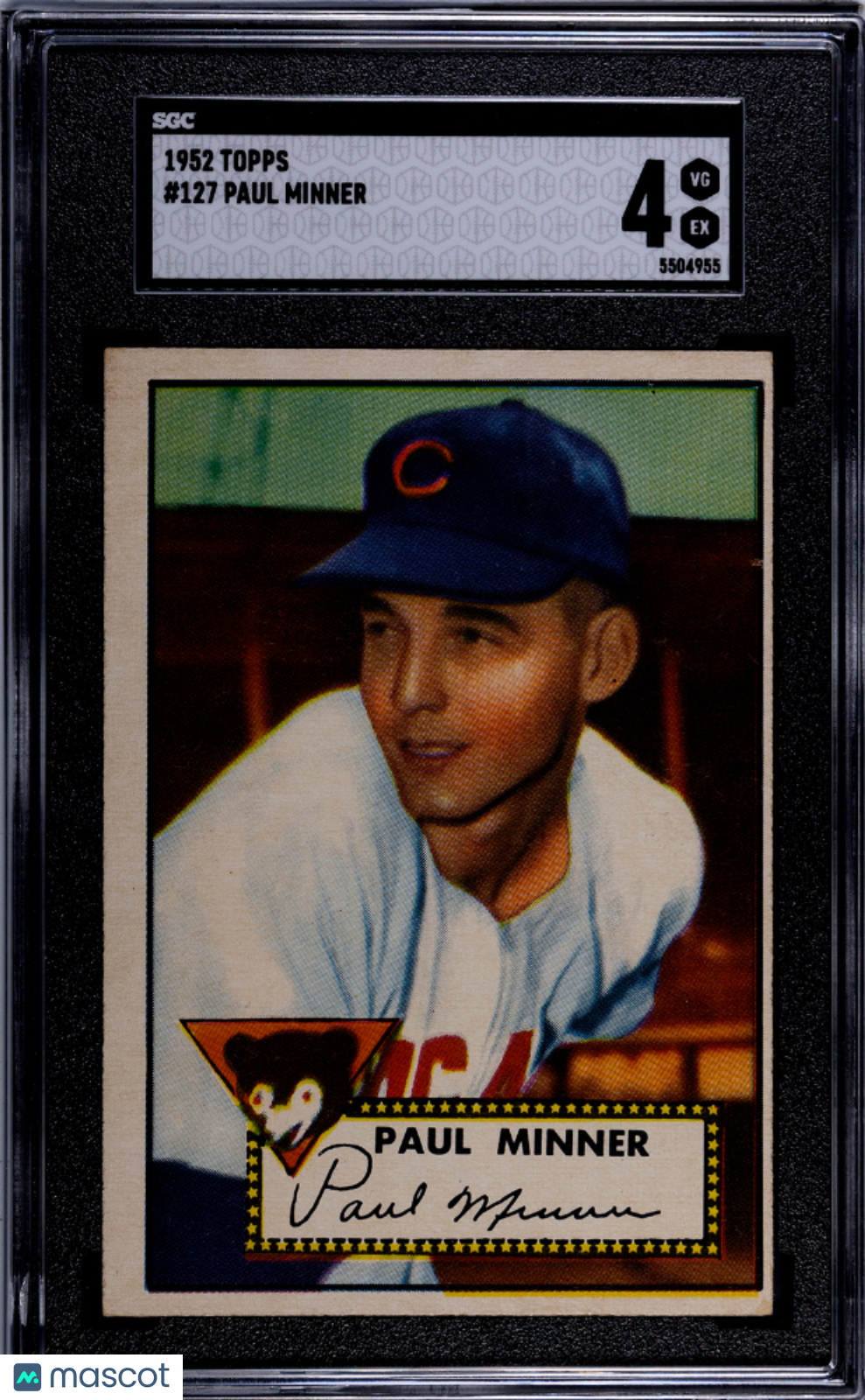 1952 Topps Paul Minner #127 SGC 4