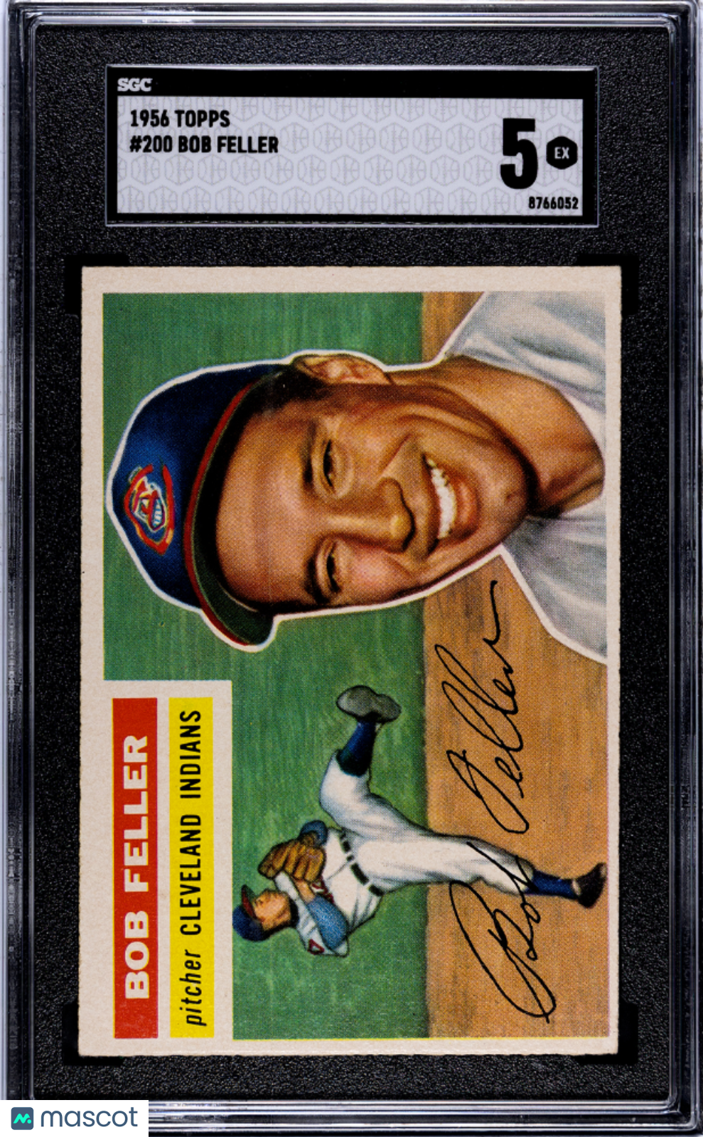 1956 Topps Bob Feller #200 SGC 5