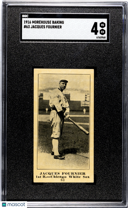 1916 Morehouse Baking Jacques Fournier #63 SGC 4