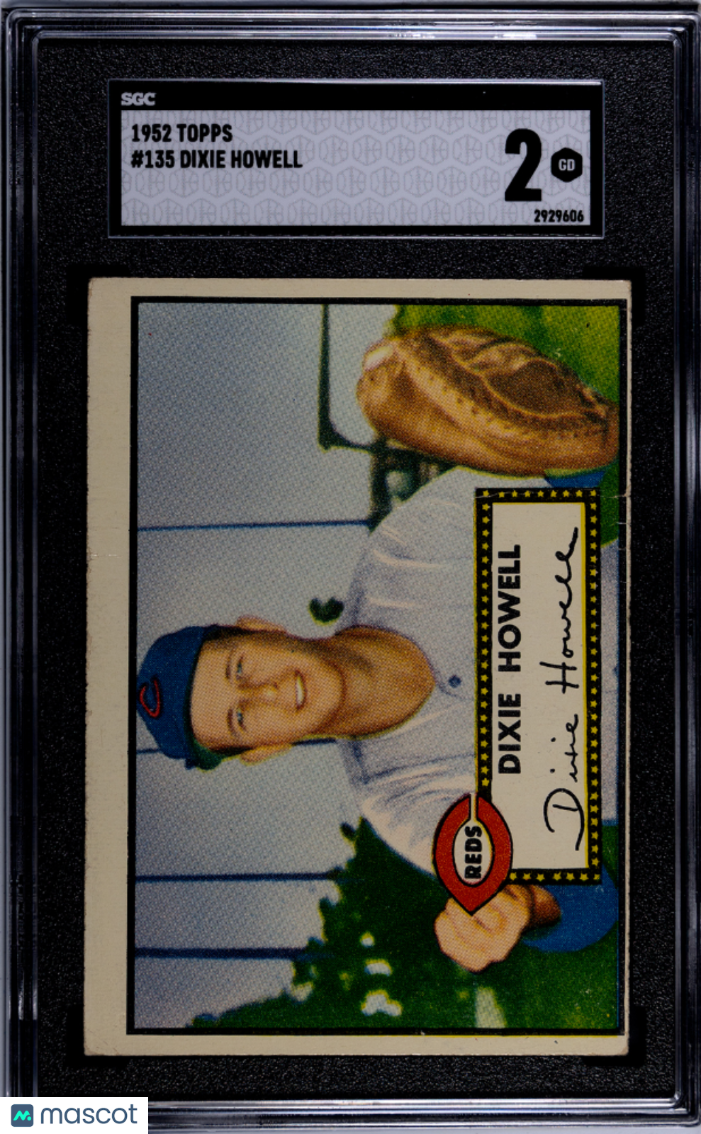 1952 Topps Dixie Howell #135 SGC 2