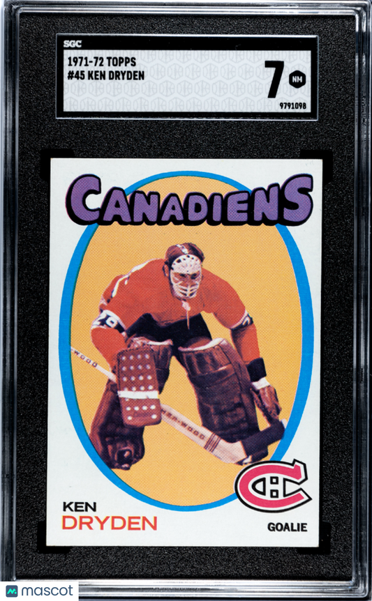 1971 Topps Ken Dryden #45 SGC 7
