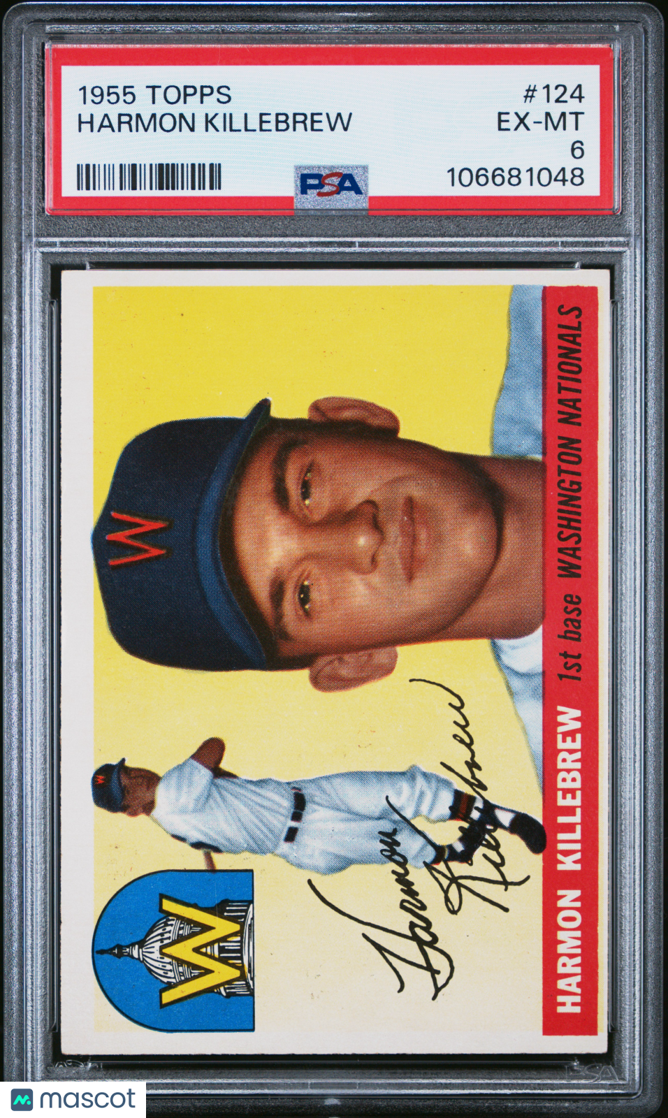 1955 Topps Harmon Killebrew #124 PSA 6