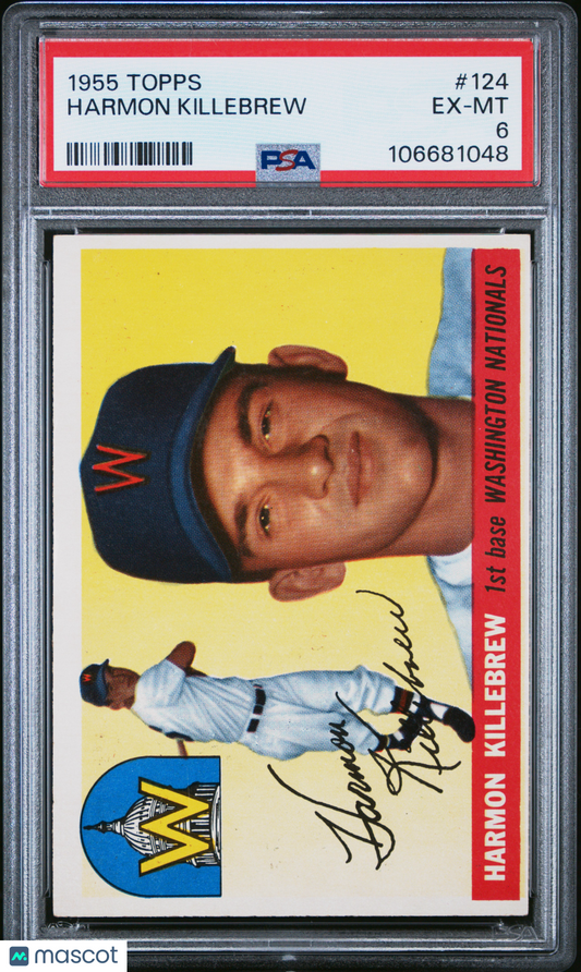 1955 Topps Harmon Killebrew #124 PSA 6