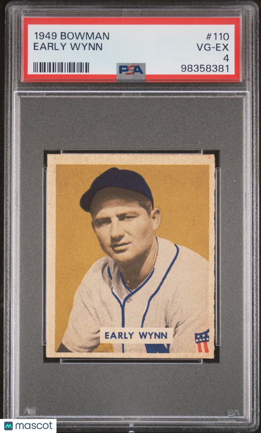 1949 Bowman Early Wynn #110 PSA 4