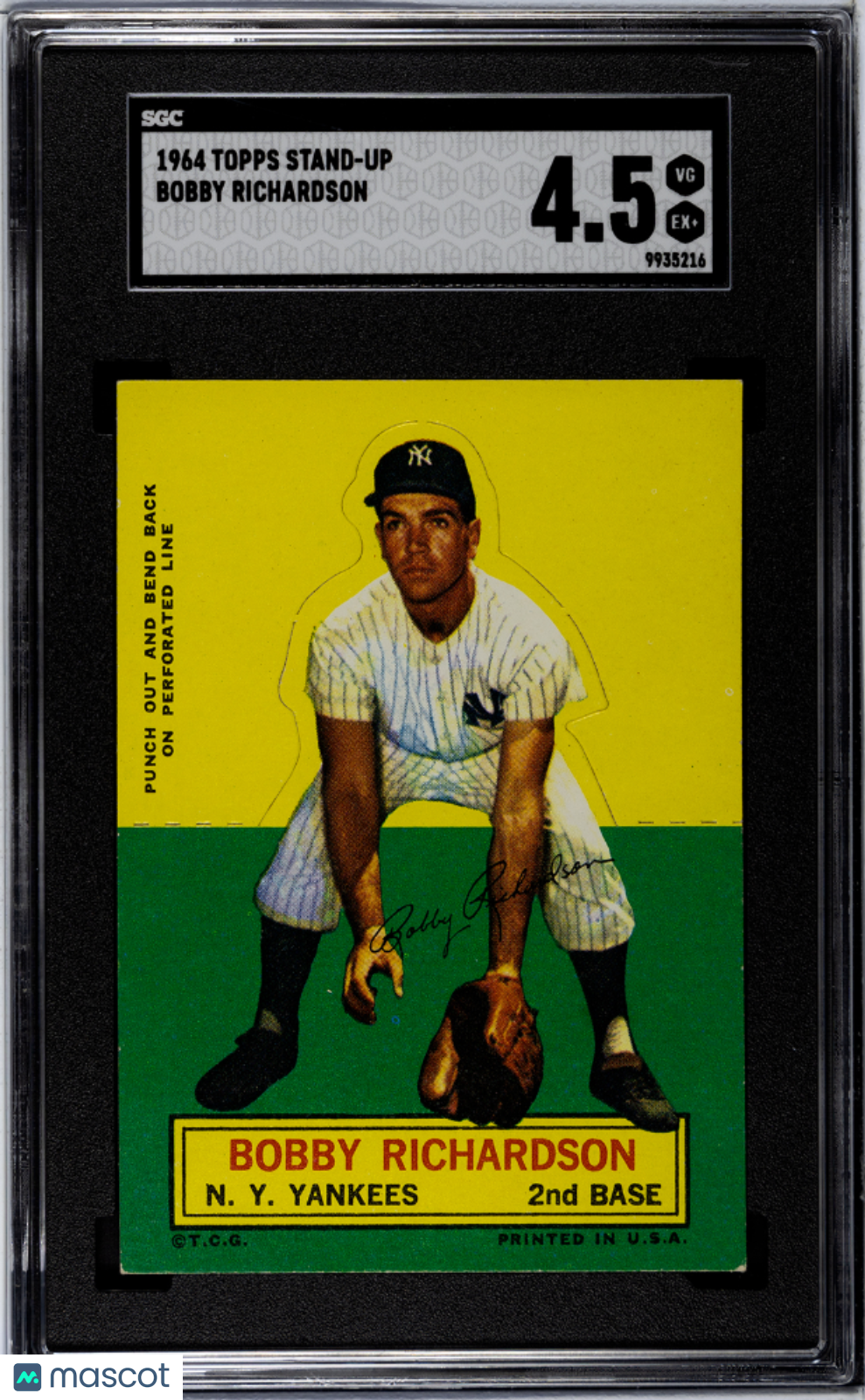 1964 Topps Stand-Up Bobby Richardson SGC 4.5