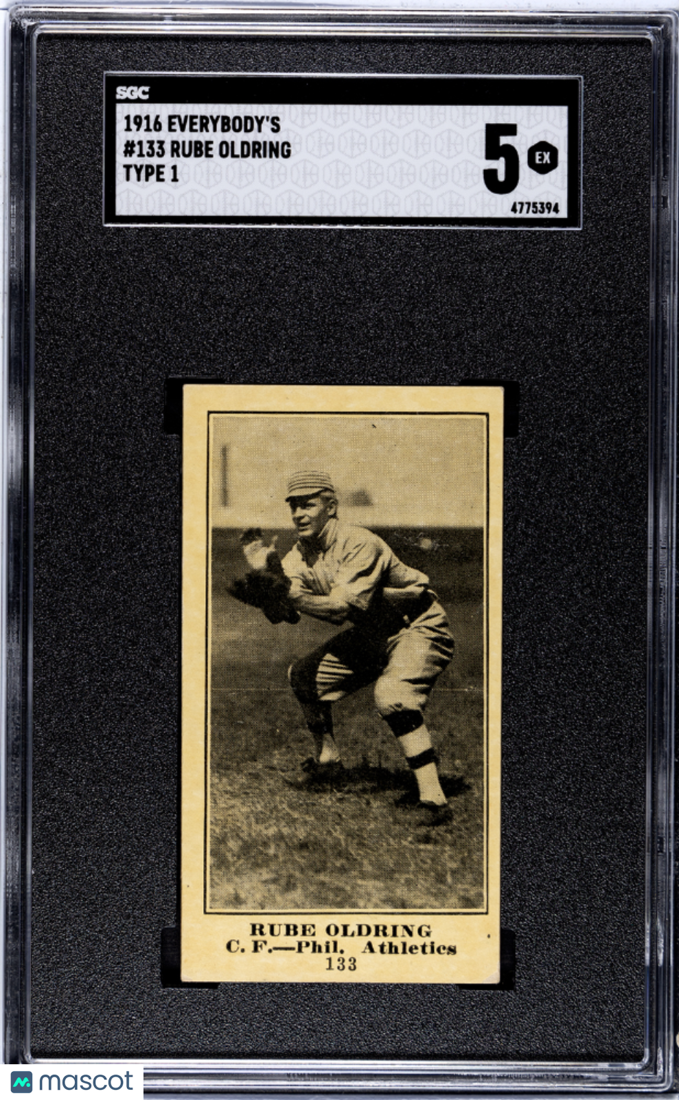 1916 Everybody's Rube Oldring #133 Type SGC 5