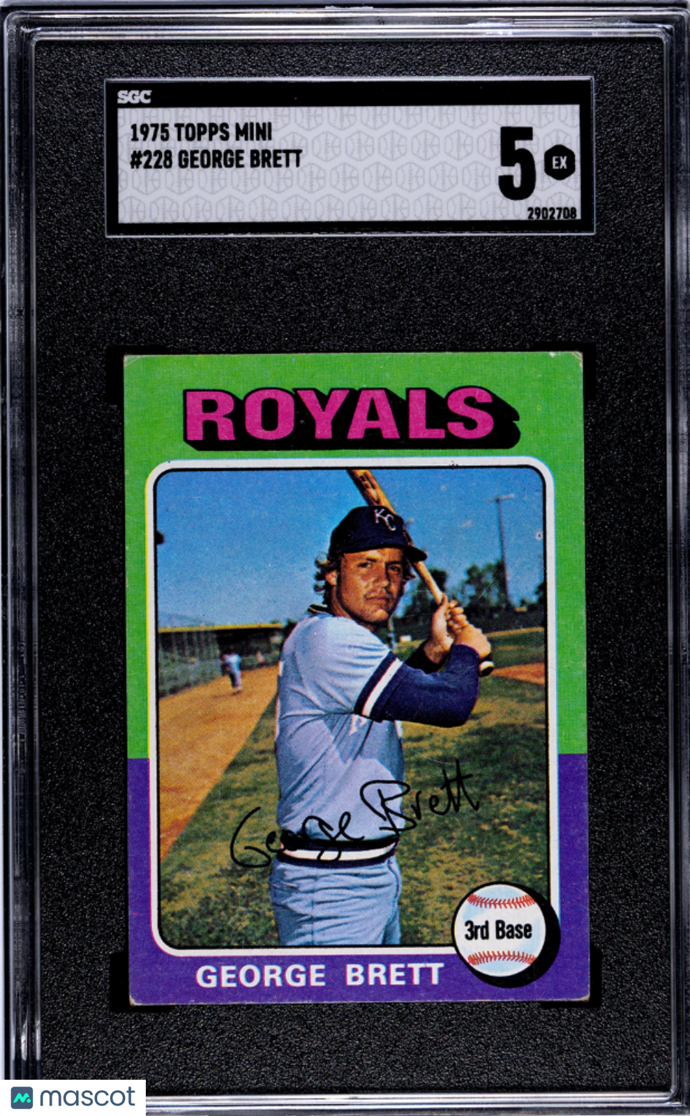 1975 Topps Mini George Brett #228 SGC 5