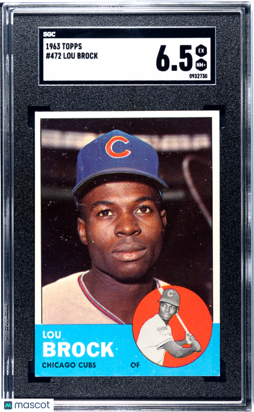 1963 Topps Lou Brock #472 SGC 6.5