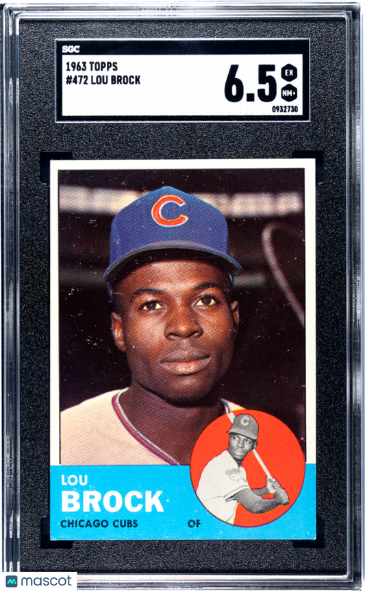 1963 Topps Lou Brock #472 SGC 6.5