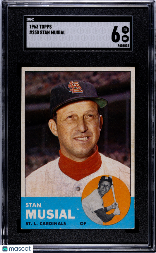1963 Topps Stan Musial #250 SGC 6