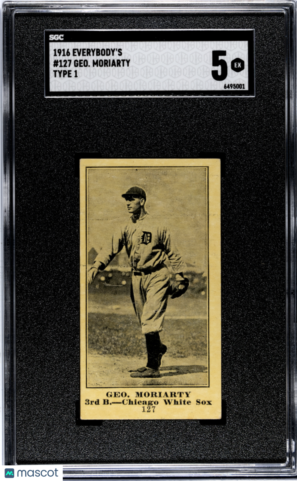 1916 Everybody's Geo. Moriarty #127 Type SGC 5