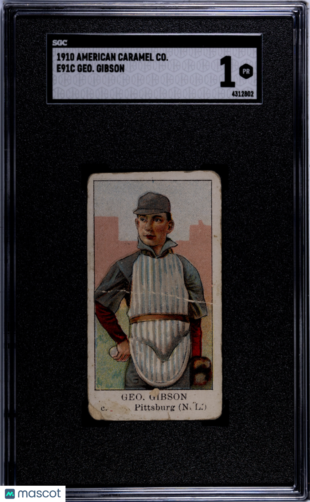 1910 American Caramel Co. (E91C) Geo. Gibson SGC 1