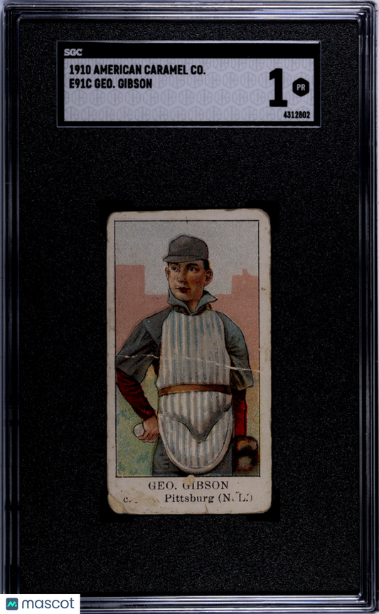 1910 American Caramel Co. (E91C) Geo. Gibson SGC 1