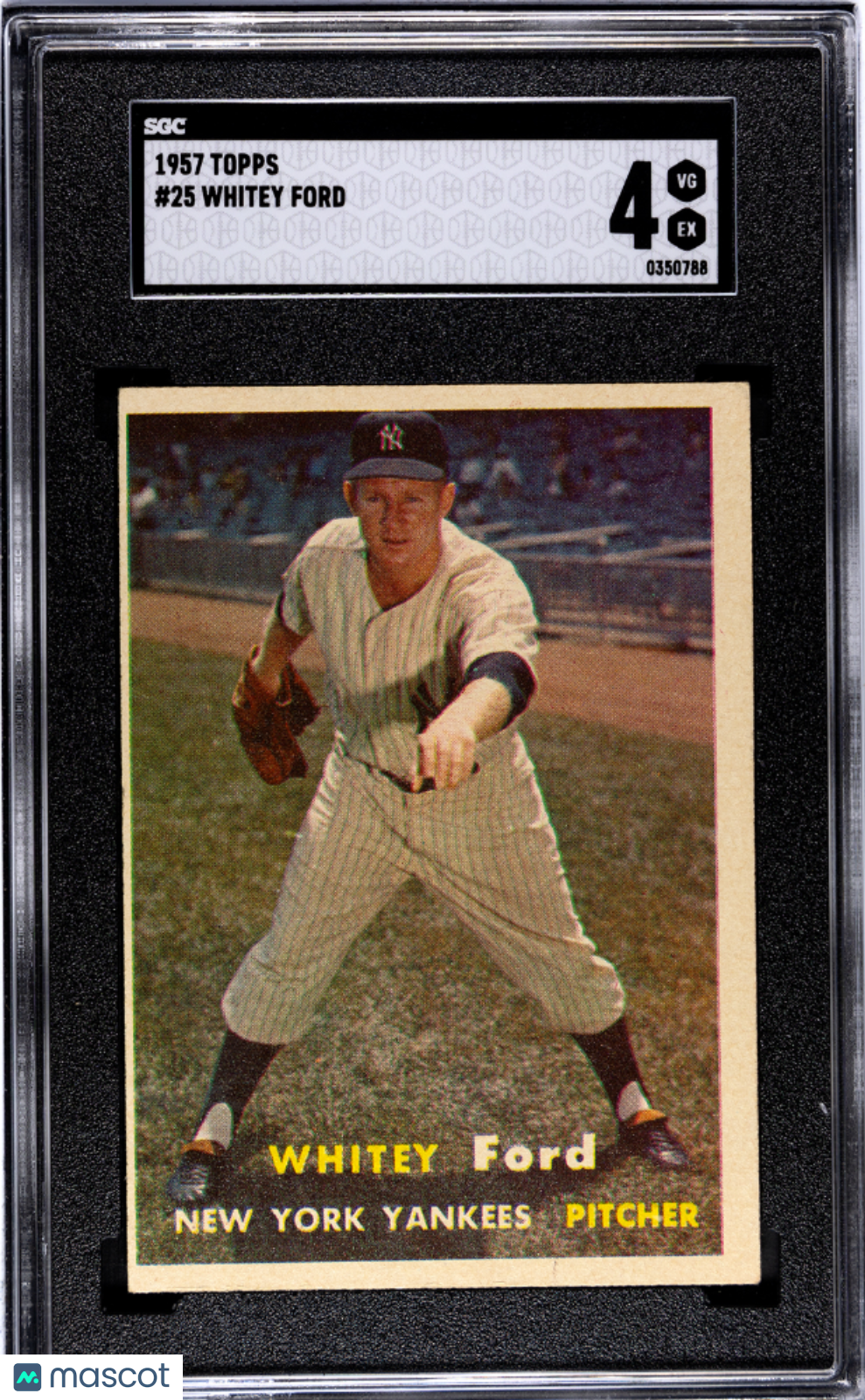 1957 Topps Whitey Ford #25 SGC 4