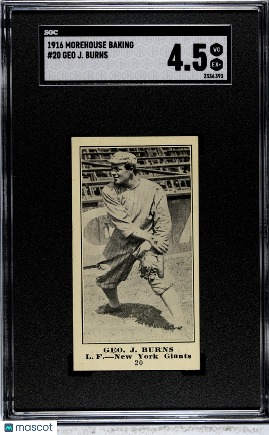 1916 Morehouse Baking Geo J. Burns #20 SGC 4.5