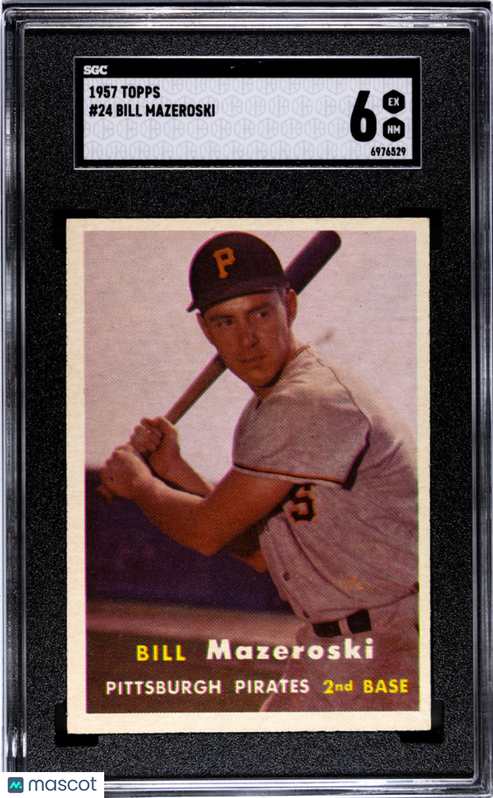 1957 Topps Bill Mazeroski #24 SGC 6