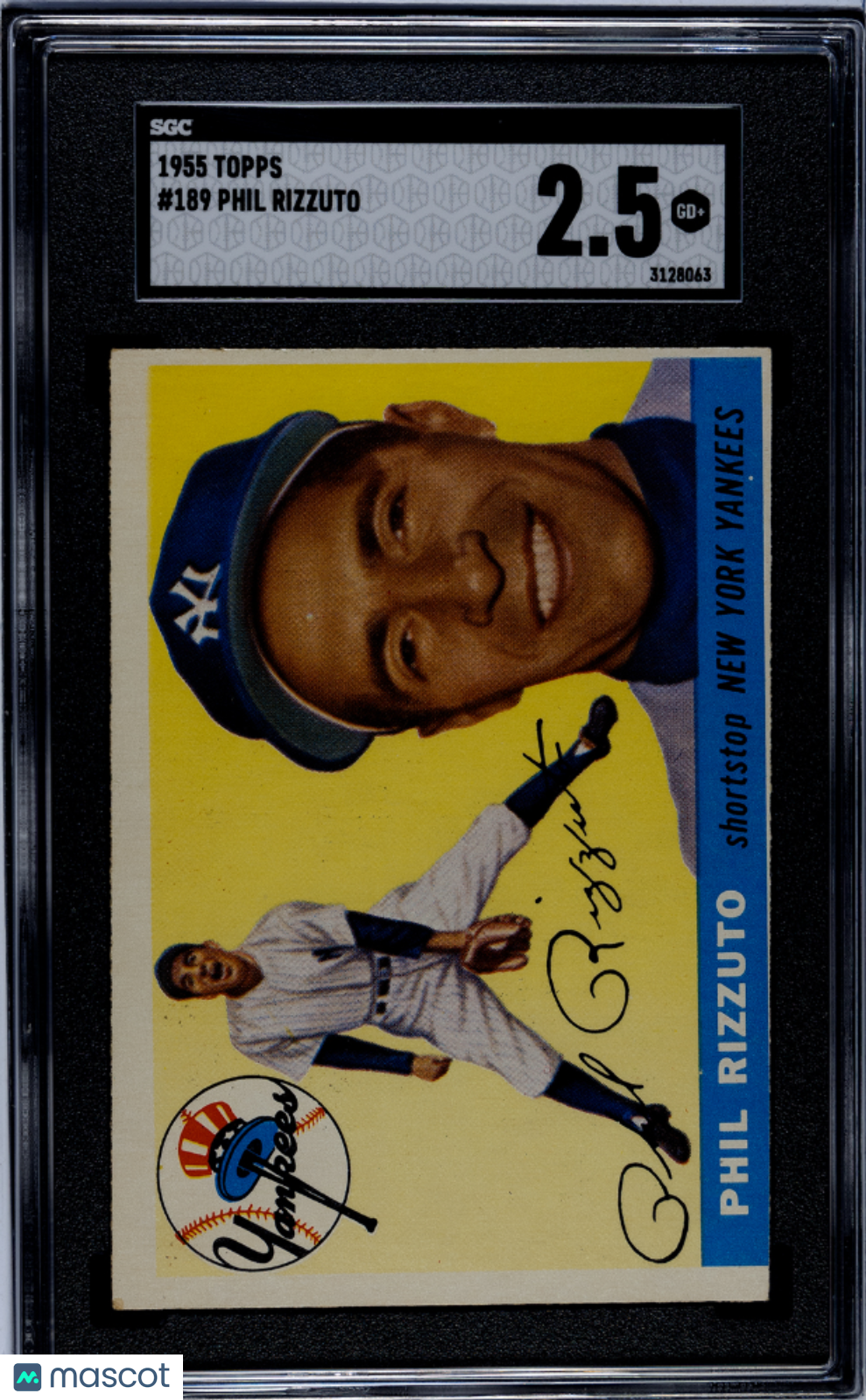 1955 Topps Phil Rizzuto #189 SGC 2.5