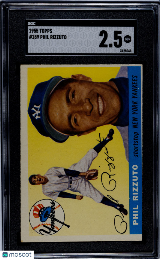 1955 Topps Phil Rizzuto #189 SGC 2.5